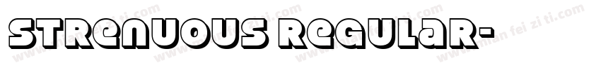 Strenuous Regular字体转换